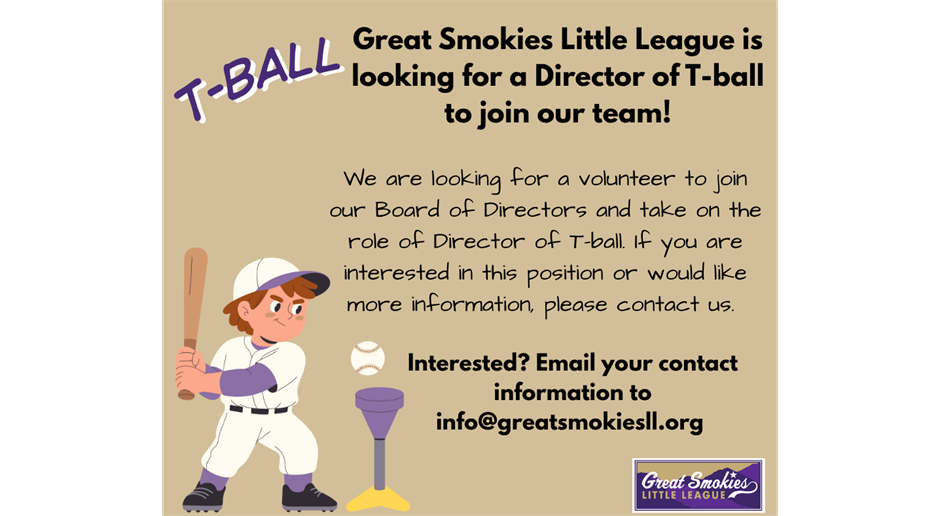 In Search Of a Director of T-ball